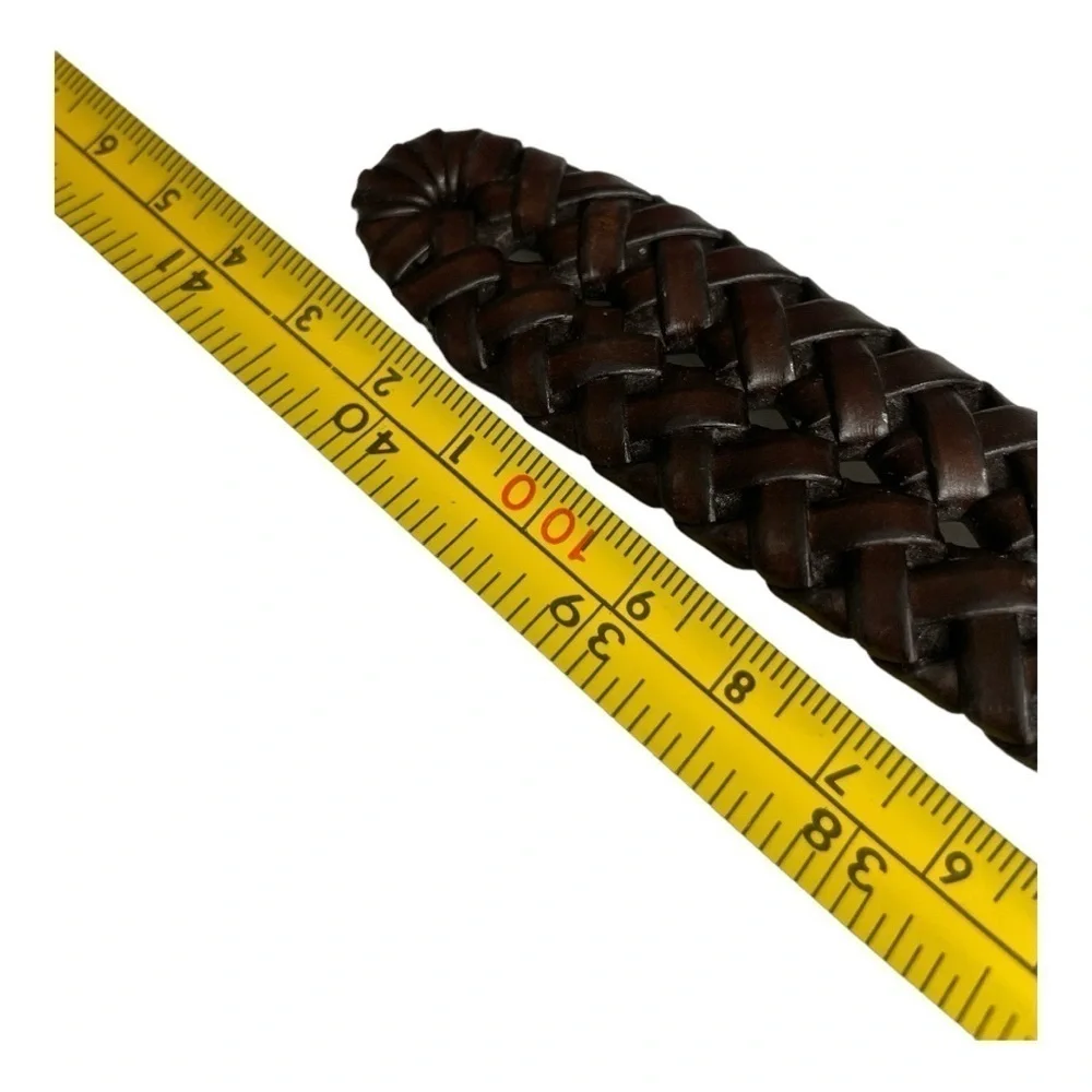 Braided Reversible Belt size M Black and Brown